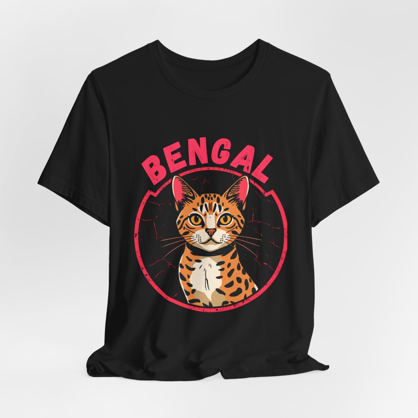 Bengal funny t-shirt variant 34 - Bengal Cat Funny T-Shirt - Wild At Heart Spoiled At Home - black