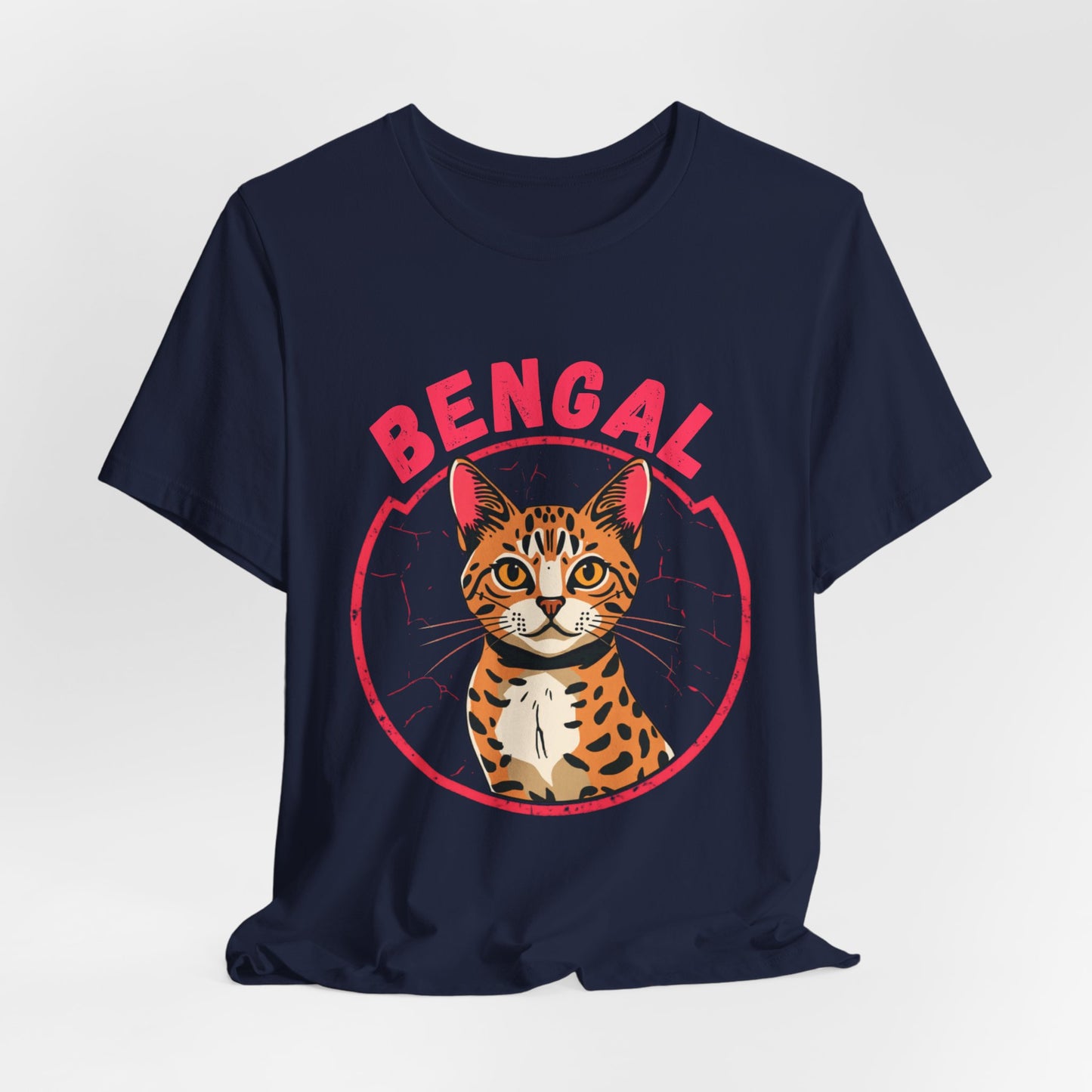Bengal funny t-shirt variant 82 - Bengal Cat Funny T-Shirt - Wild At Heart Spoiled At Home - black