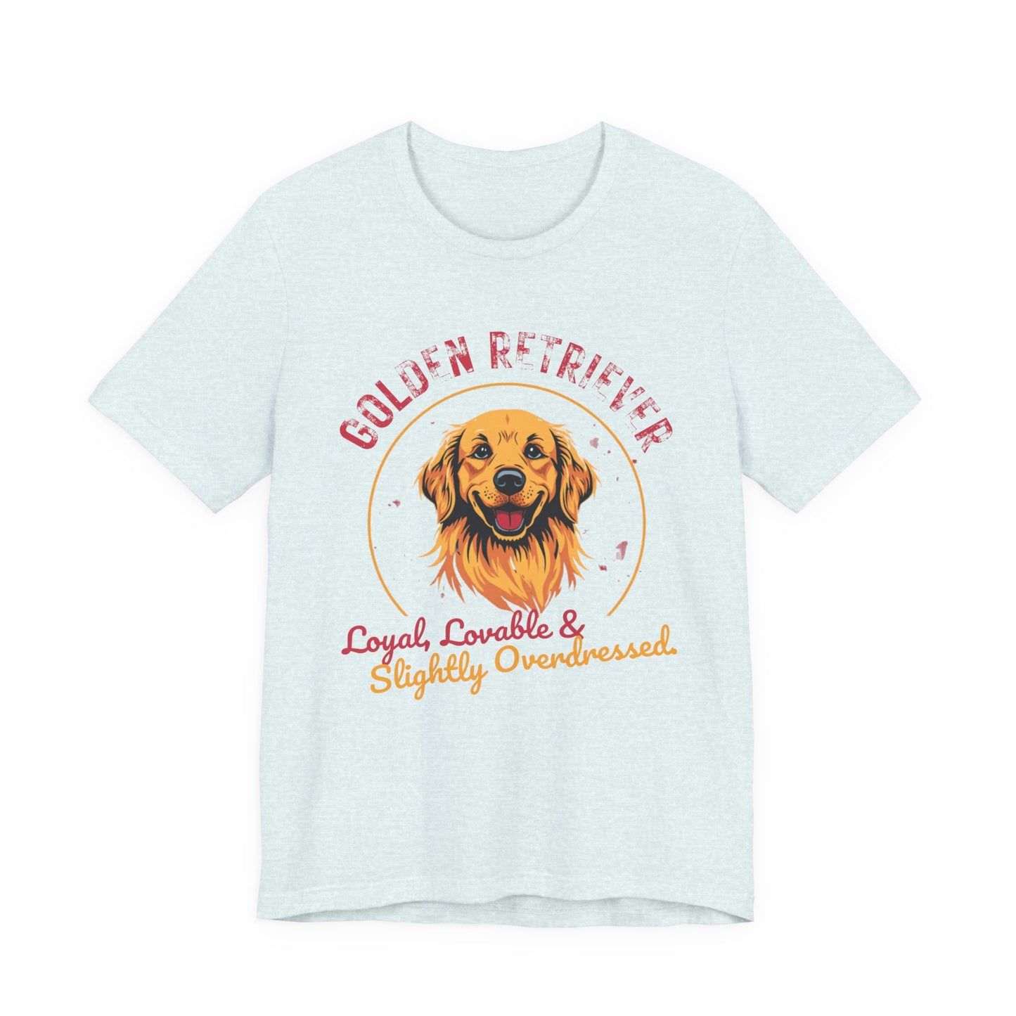 Golden Retriever funny t-shirt variant 10 - Golden Retriever Funny T-Shirt - Loyal Lovable & Slightly Overdressed - black