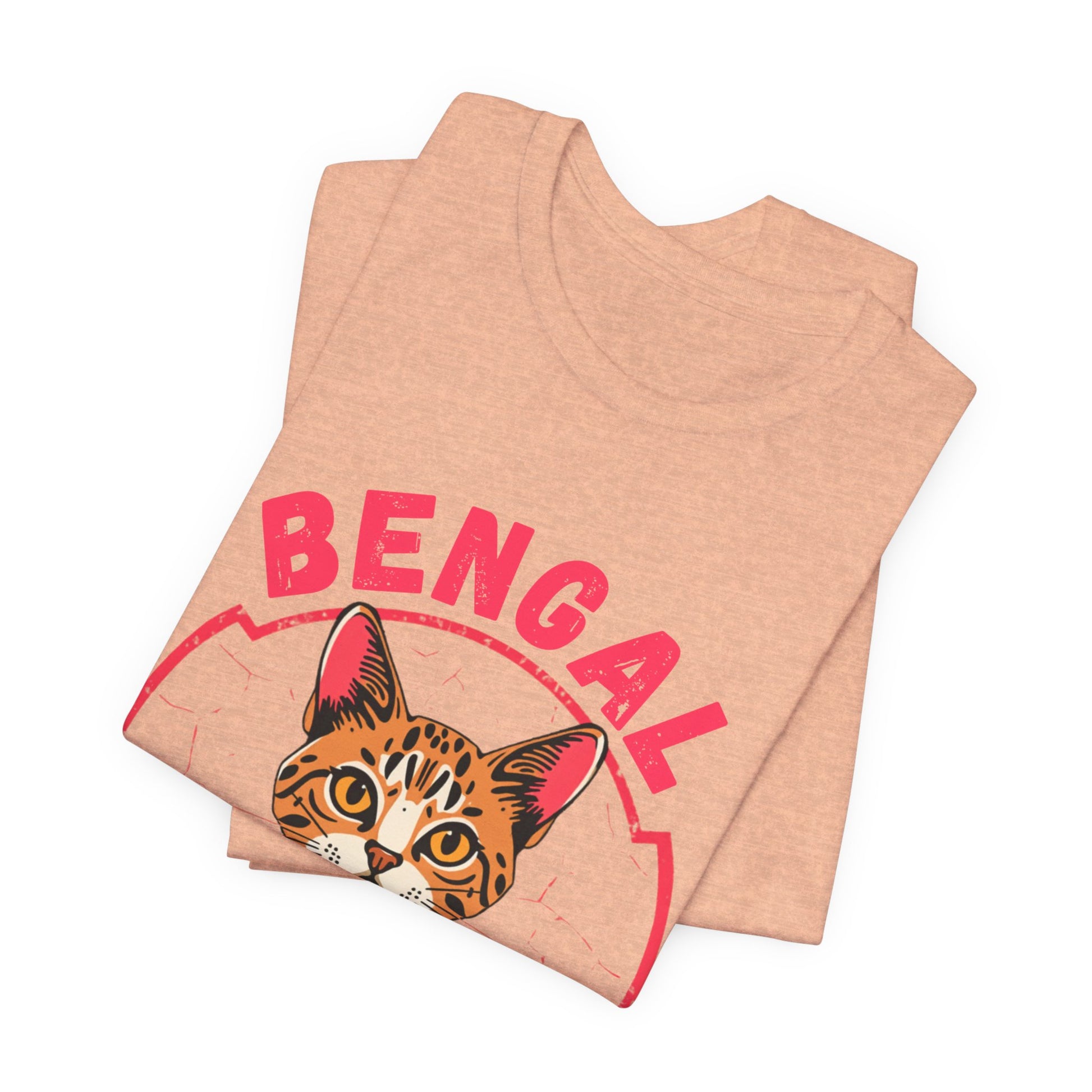 Bengal funny t-shirt variant 41 - Bengal Cat Funny T-Shirt - Wild At Heart Spoiled At Home - black