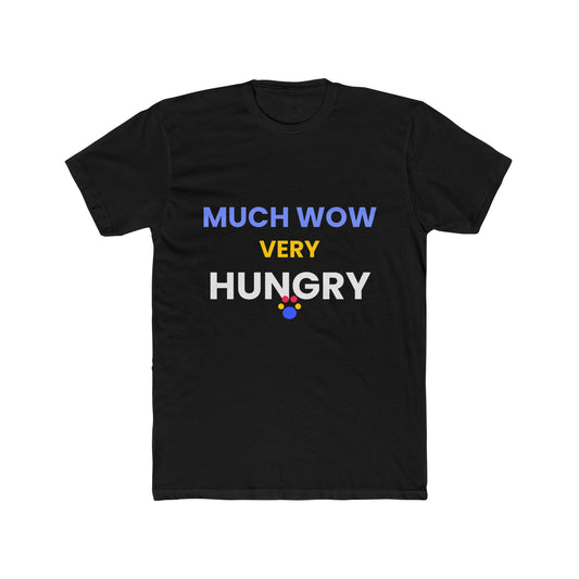Shiba Inu funny t-shirt front - Shiba Inu - Much Wow Very Hungry - black