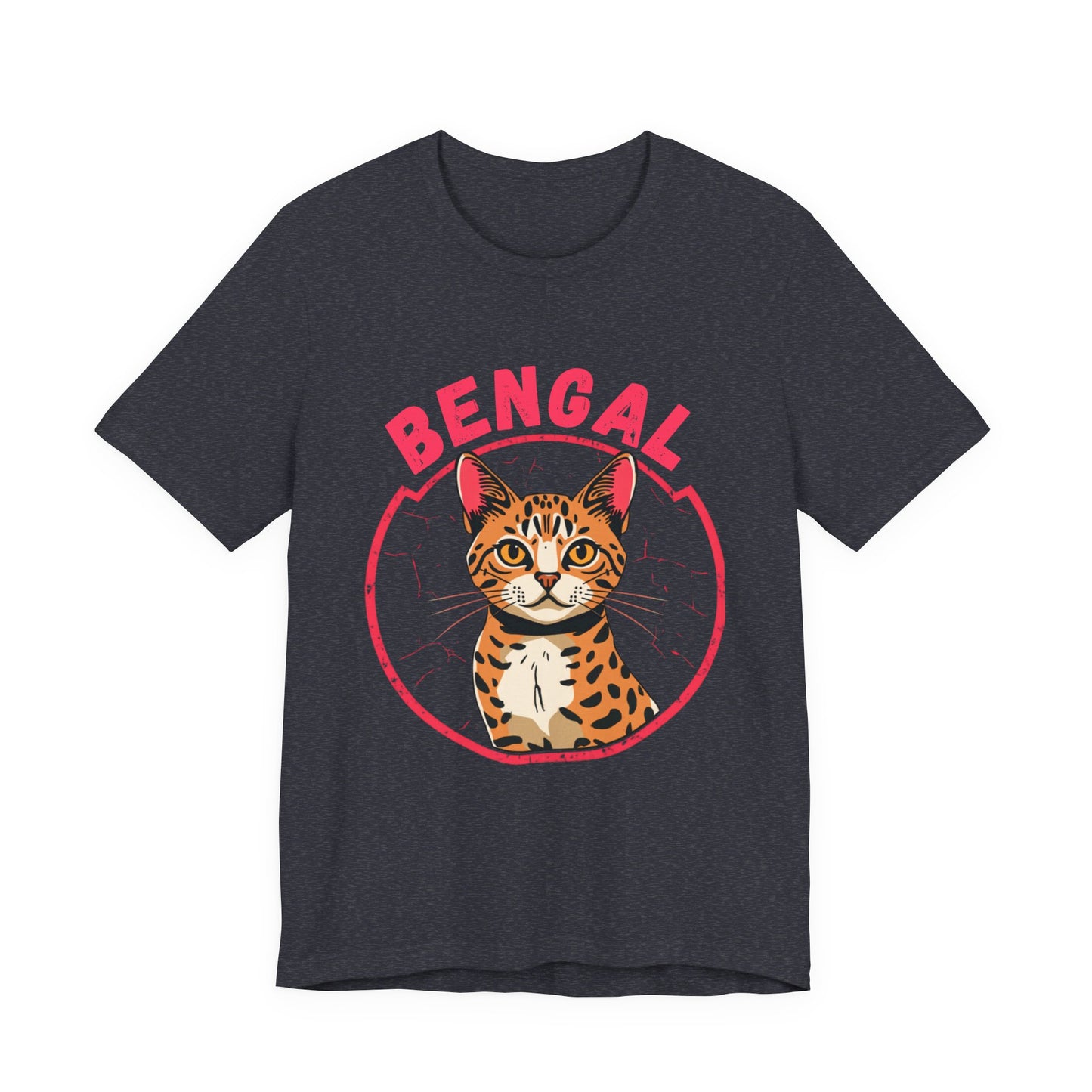 Bengal funny t-shirt variant 14 - Bengal Cat Funny T-Shirt - Wild At Heart Spoiled At Home - black