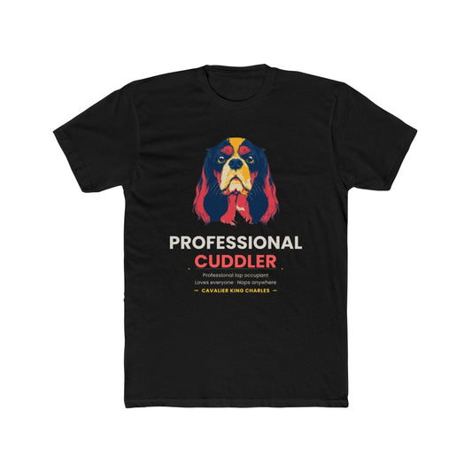 Cavalier King Charles - Professional Cuddler — illustrated front mockup