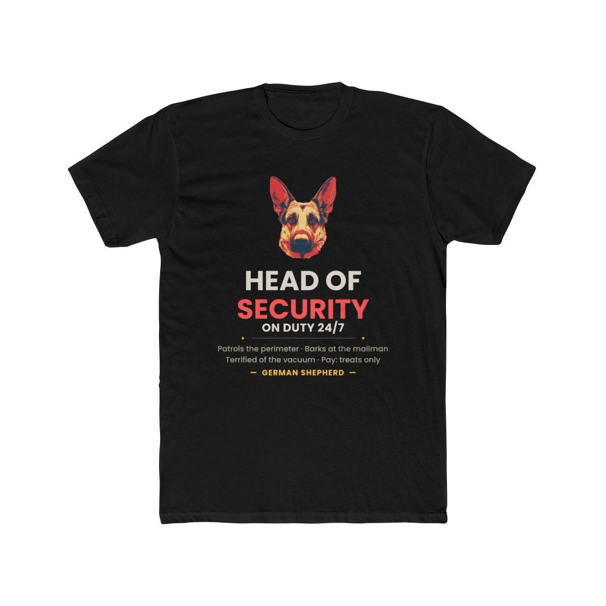 German Shepherd - Head Of Security — illustrated front mockup