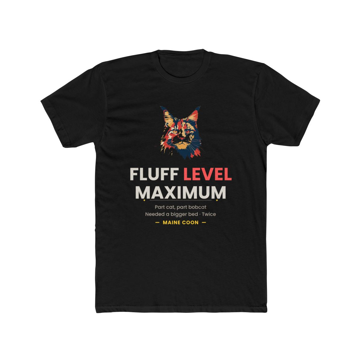 Maine Coon - Fluff Level Maximum — illustrated front mockup