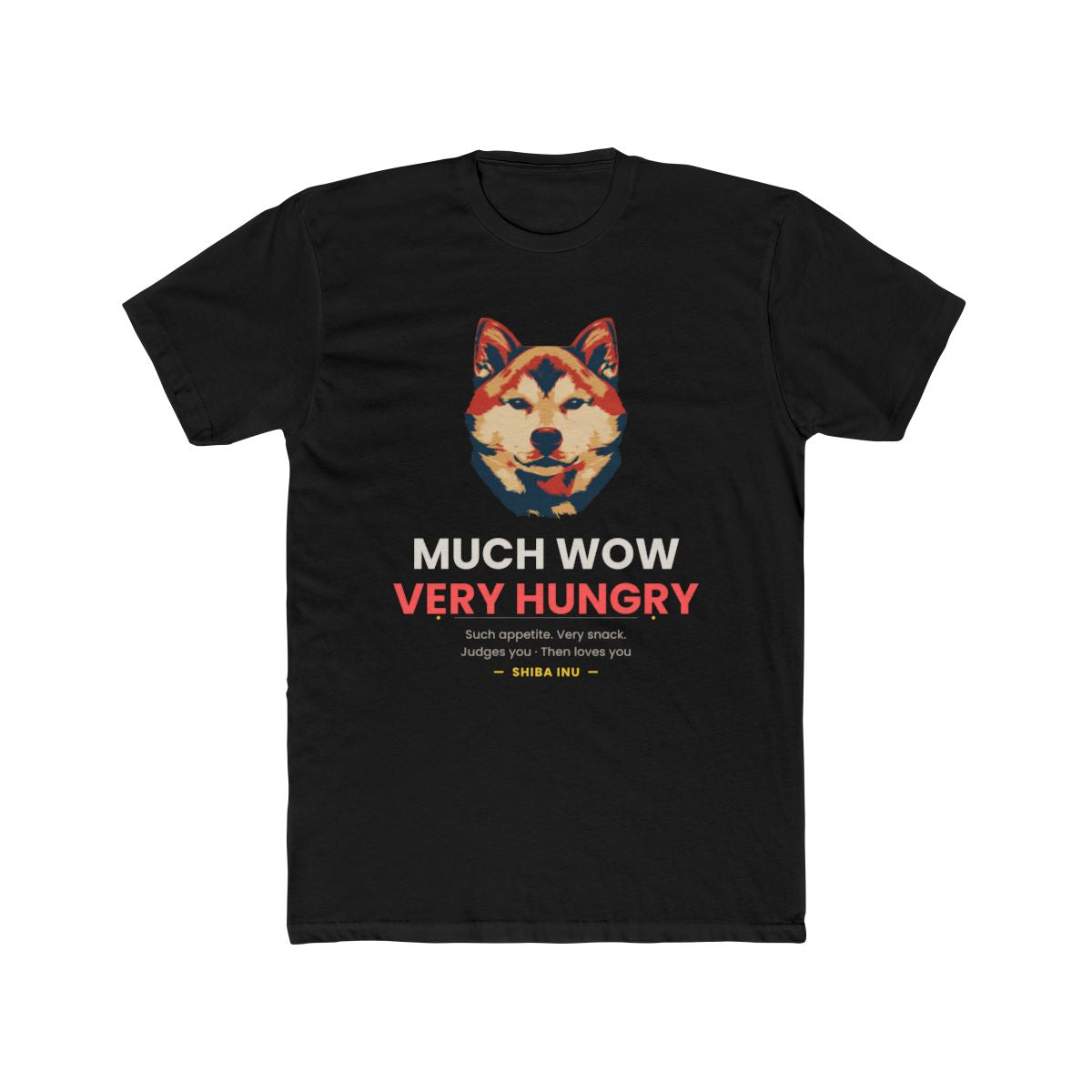 Shiba Inu - Much Wow Very Hungry — illustrated front mockup