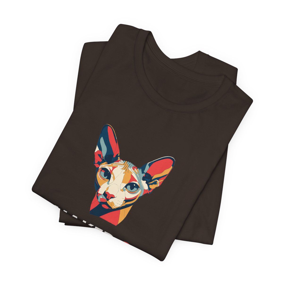 Sphynx Cat Funny T-Shirt - Naked & Unbothered - Brown